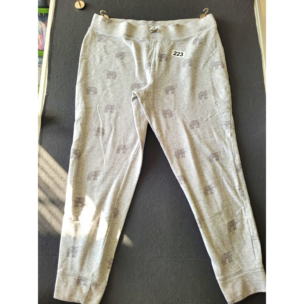 Anne Klien Women's Lounge Pants Size Xl Elephants